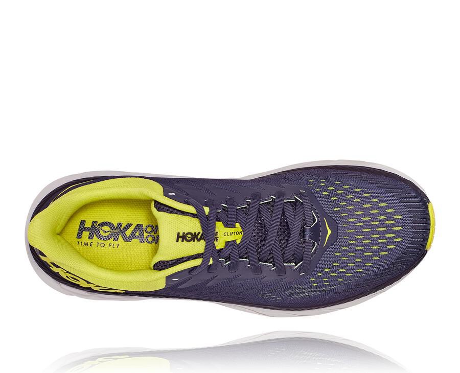 Running Shoes Mens - Hoka One One Clifton 7 - Navy - NLXKQYE-87